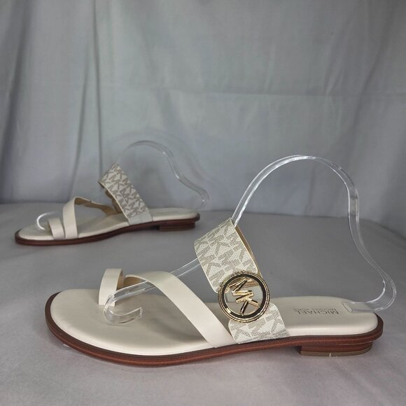 NWT Michael Kors MMK Vera Toe-Ring Slip-On Flat Sandals - Picture 1 of 7